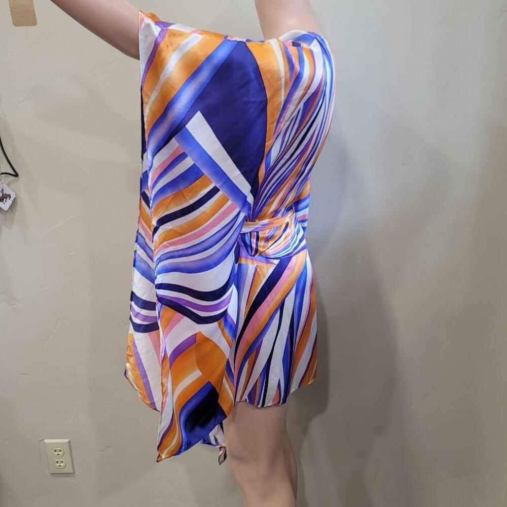 Zoa silk dress size small beautiful multi colored design. - Picture 4 of 16